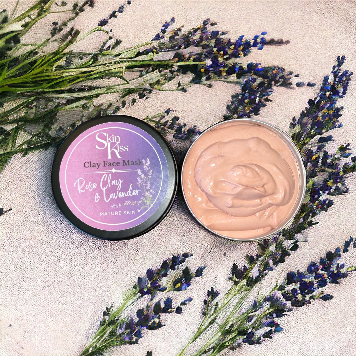 Rose Lavender Clay Face Mask (Mature Skin)