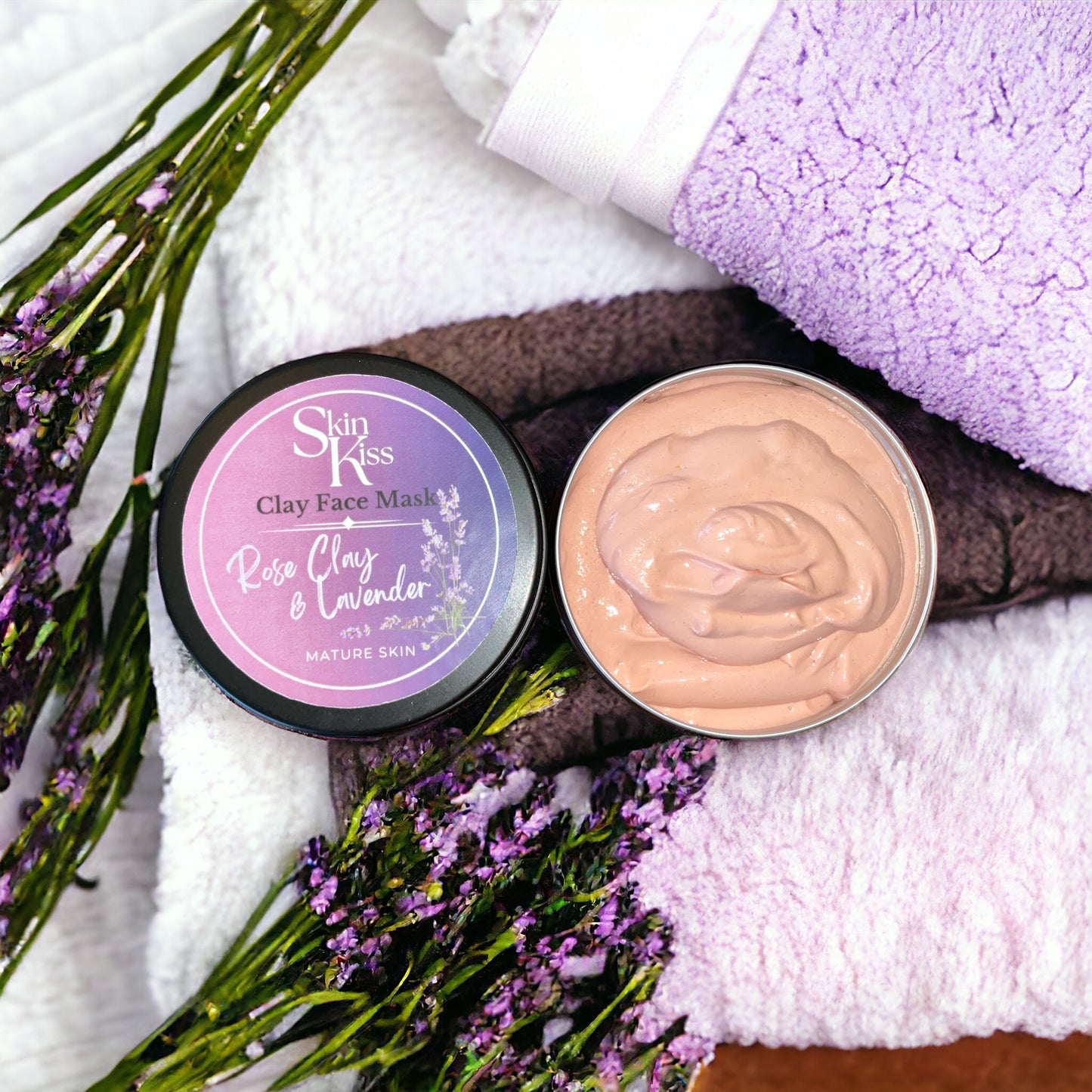 Rose Lavender Clay Face Mask (Mature Skin)