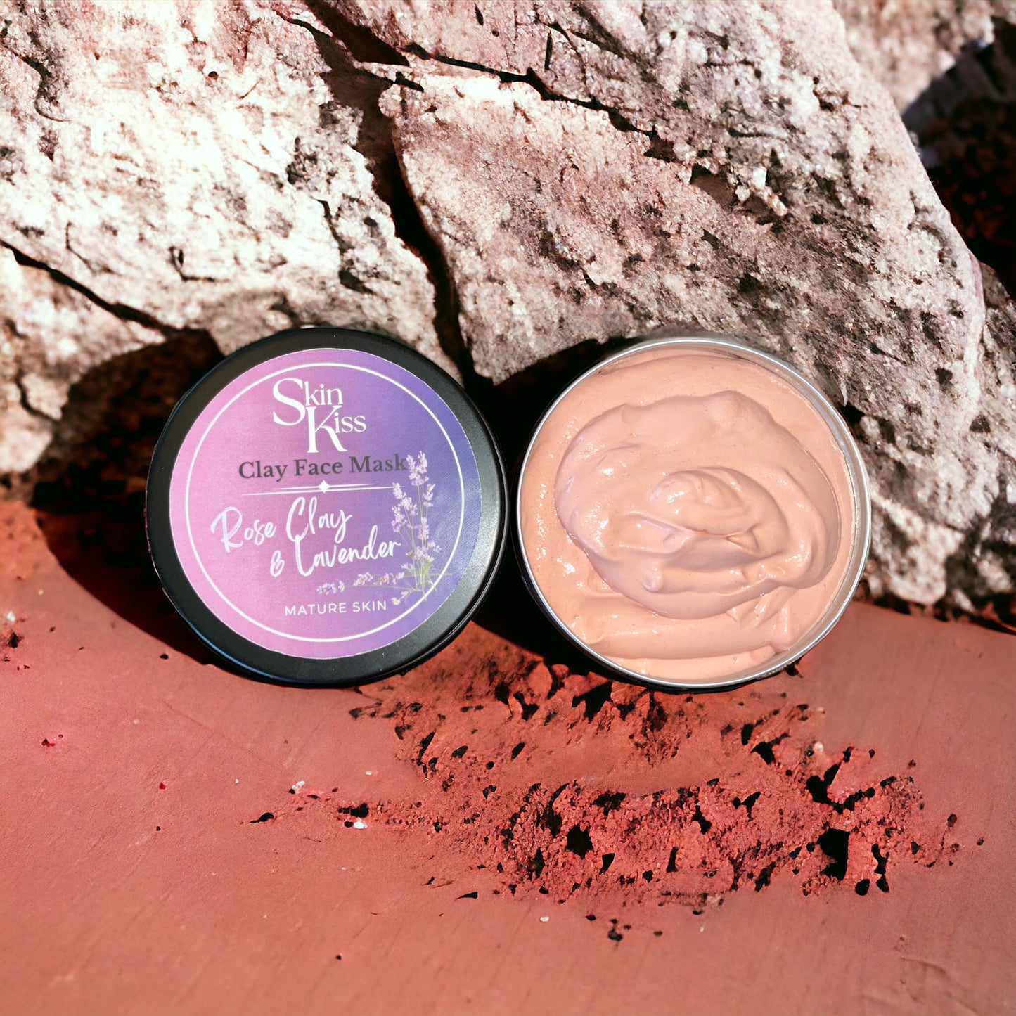 Rose Lavender Clay Face Mask (Mature Skin)