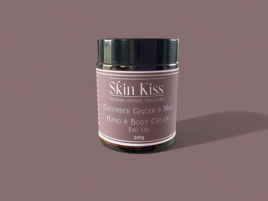 Cucumber, Ginger & Mint Hand & Body Cream with Emu Oil