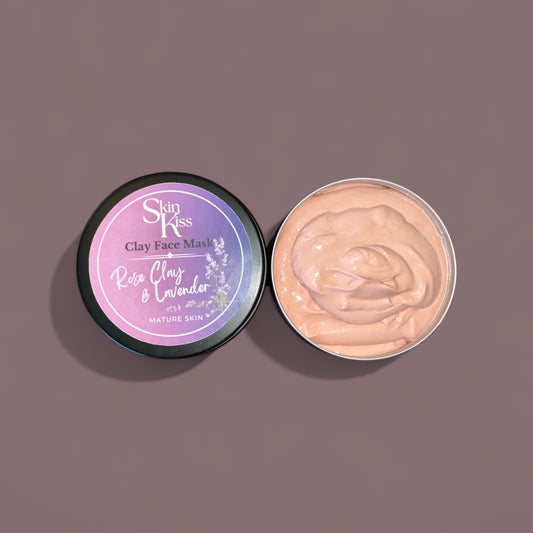 Rose Lavender Clay Face Mask (Mature Skin)